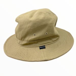 Brixton XS Beige Panama Bucket Hat Men Women NWT